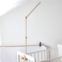 木制云朵风铃架，简易婴儿床挂架，风铃配件，玩具挂钩，多功能支架 - 彩色 - 查看 6