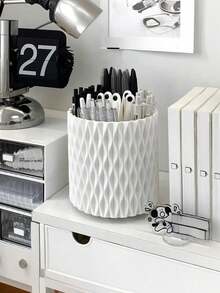 Organizador de maquillaje giratorio de 360°, caja de almacenamiento de lápices labiales, lápices de cejas, productos de cuidado de la piel, organizador de maquillaje giratorio, organizador de maquillaje multifuncional para tocador, soporte para bolígrafos de escritorio y caja de almacenamiento de herramientas de belleza, caja de almacenamiento de maquillaje creativa, regalo para mamá, papá, hombres, amigos, maestros, cumpleaños, boda, escritorio, estantería, accesorios, caja de regalo, regalo divertido, almacenamiento, soporte para brochas de maquillaje, regalo de Navidad, regalo de Halloween