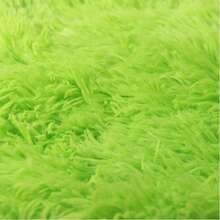 Solid Fuzzy Cushion Cover Without Filler - Mint Green - View 9