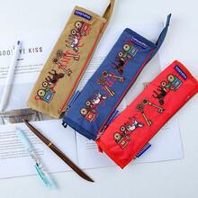 Neue japanische Art bestickter Make-up-Organizer-Tasche, modische, wasserdichte, tragbare Aufbewahrungstasche, Münzbeutel, Federmäppchen für Frauen, Geldbörse, Mini-Geldbörse, Geldbörse, Handgelenktasche, Reisegeldtasche, Münzbörse