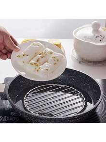 1pc Heat Resistant Pot Holder, Trivet Mat, Coaster, Table Protector, Kitchen Utensil Rack, Kitchen Pot Mat, For Kitchen Counter, Multi-Purpose Steamer Tray, For Steamer Rack, Pot Steamer Accessory