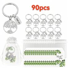 90 zestawów breloków z motywem drzewa życia (30 sztuk), w tym 30 zielonych kartek z podziękowaniami, 30 białych woreczków organzowych i 30 metalowych breloków z otworami. Prezenty na Święto Dziękczynienia i Dzień Nauczyciela z okazji ukończenia szkoły, prezenty z okazji nagród i wsparcia dla zespołu oraz prezenty rocznicowe dla sklepu. Akcesoria do toreb, smycze z uchwytem na identyfikator, akcesoria samochodowe, zawieszki do toreb, świąteczne akcesoria samochodowe, pomysły na prezenty dla przyjaciółki i siostry.