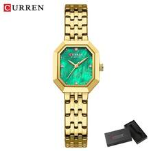 CURREN Women's Wristwatch, Elegant Quartz Watch, Rectangular Dial, Stainless Steel Band, Vintage Minimalist Style Dress Watch - Multicolor - View 14