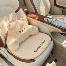 Easypie Selection 1个柔软保暖的汽车座椅垫，防滑，可爱卡通设计，通用尺寸，适用于所有车型，冬季必备汽车配件，送给朋友、毕业、返校、圣诞节、情人节、父母、万圣节、感恩节、生日、新年等场合的绝佳礼物，可个性化定制。 - 熊 - 查看 3