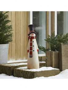 قطعة واحدة - تمثال راتنجي لرجل الثلج/بابا نويل للاستخدام الداخلي والخارجي، ديكورات عيد الميلاد، ديكورات المنزل، مناسبة لديكور الرواق الداخلي والخارجي، تحف نحتية، هدايا أعياد، هدايا للكبار (قد يتم شحن أنماط عشوائية)، لوازم الأعياد، الخريف، ، عيد الميلاد، الكرنفال، اليوم الوطني، الخريف، عيد الاستقلال