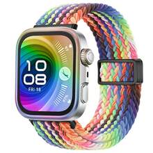 Correa de reloj magnética de nailon trenzado de un solo bucle compatible con Huawei Watch Fit 4/4 Pro, correa de reloj de silicona compatible con Huawei Watch Fit 3, pulsera compatible con Huawei Watch Fit 3 - Fit3/4/4Pro - Ver 15