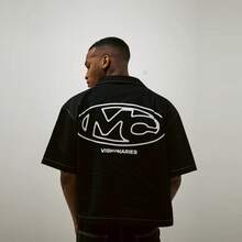 Men's Shirts New Denim Shirt Retro Buttons Washed Men'S Fall And Winter Models Casual Loose Versatile Light-Colored Niche Small Stand-Up Collar Fashion Hip Hop Pocket Shirt - Black - View 8