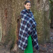 Cobijas de forro polar a cuadros para recámara, sofá, sala de estar, silla, mascotas y exteriores, 127 x 152.4 cm - Negro - Ver 5