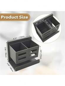 1 pieza Estantería de almacenamiento multifuncional para baño y cocina, montada en la pared sin necesidad de taladrar