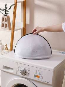 1pc Bag With Black Zipper, Shoe Wash Bag, Shoe Storage Bag, Home Shoe Wash Bag, Shoe Wash Filter Net Bag, Laundry Bag, Washing Machine Filter Bag, Anti-Deformation Laundry Bag, Anti-Entanglement Laundry Bag, Anti-Staining Laundry Bag, Travel Shoe Storage Bag Dress Pants Shoes Jeans Boots Skirt,Spring,Minimalist,Summer Tops.