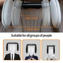 1pc Car Seat Headrest Neck Pillow, 3D Memory Foam Side Sleeper Cushion, High Quality All Season Design - A - View 4