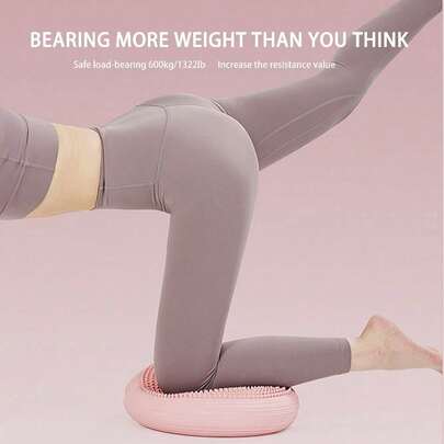 2-delat set för yoga, yogabalansdynset med uppblåsbar coretrainer, pilates och balansträning