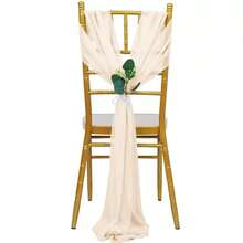 2/4/6/10 buc. Huse de scaun din șifon, 20 * 275 cm / 7,8 * 108 in, nuntă, Crăciun, decorațiuni de Ziua Îndrăgostiților, huse transparente pentru spate de scaun din organza pentru petrecere, eveniment, hotel, sufragerie, ziua de naștere, petrecere pentru copii, picnic