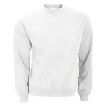 B&C Mens Crew Neck Sweatshirt Top (White) - White - View 2