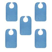 Adult Bibs, Unisex Adult Eating Bibs, Feeding Assistance Supplies For Elderly And Disabled, Adjustable Hook & Loop Closure Adult Bibs/Bibs, Removable And Washable Nursing Home Elderly Feeding Bibs, Made Of Towel Fabric, Suitable For Elderly Use, 6 Color Options