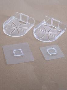 1 pieza/3 piezas Soporte de pared invisible para cámara de , entrega de estilo aleatorio (para almacenamiento en habitación de niños) - transparente - Ver 11