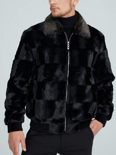 One Piece Faux Fur Jacket Winter Warm Fall Outdoor Casual Daily Wear