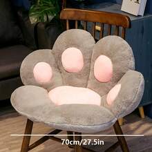 1pc Cartoon Bear Paw Half Wrap Around Cushion, Office Seat Cushion, Cat Paw Cushion, Home Decor, Christmas Decor Holiday Cushions Cushions For The Home