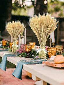 Espigas De Trigo Secas Para Decoración - 300 Piezas, 40 Cm, Natural, Para Hogar O Bodas