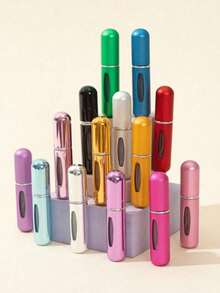 Chai nước hoa kim loại 0,41 oz có thể nạp lại - Nhiều màu sắc, lót thủy tinh, không dầu, phù hợp cho cả nam và nữ, quà tặng sinh nhật, sử dụng ngoài trời, nước hoa ngoài trời | Modern Aesthetics | Chai lót thủy tinh, hộp đựng nước hoa và sản phẩm chăm sóc da chống rò rỉ, tiện dụng khi đi du lịch, có tay cầm tiện dụng, 6 màu sắc năng động, phù hợp để làm đẹp, nước hoa - Nhiều màu - Xem 10