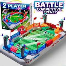 Juego de futbolín para 2 jugadores - Juego de mesa interactivo familiar con funciones de potencia de fuego dinámica y puntuación aérea, juguete educativo para niños y niñas, regalo perfecto para cumpleaños, Navidad, Halloween o Año Nuevo, compatible con PlayStation 4, regalo navideño, experiencia de juego emocionante, juego interactivo, accesorios de fútbol