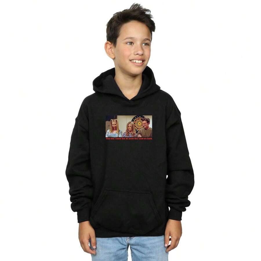 Friends Jungen wissen nicht, dass wir es wissen Hoodie (Schwarz)