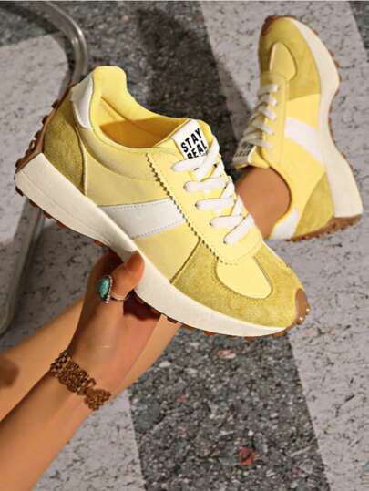 Women's Outdoor Sports Shoes, Dad's Shoes, New Small Waist Thick Soled Student Casual Shoes, Shoes