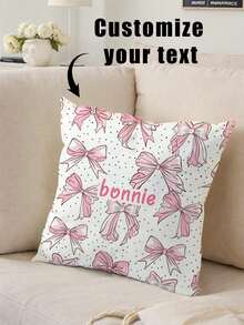 1 Peça Fronha Personalizável com Texto, Capa de Almofada Personalizada DIY para Decoração do Lar, Casamentos, Pets, Presentes do Dia da Mãe, Personalizada, Única, Presente Ideal Personalizado para Ele/Ela, Namorado, Namorada, Pai, Mãe, Família, Amigos, Pets, Aniversário, Dia dos Namorados, Dia da Mãe, Aniversário, Dia da Criança, Dia dos Pais, Casamentos, Formatura, Natal, Donas de Casa, Sofá, Cama, Carro, Sala de Chá, Quarto, Sala de Estar, Dia dos Namorados