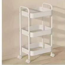 1pc Rolling Storage Cart, Multi-Tier Movable Organizer Rack For Living Room, Kitchen, Dorm, Snacks