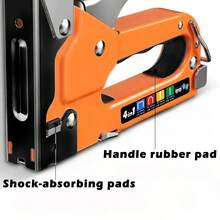 手动钉枪套装 - 重型四合一钉枪。可选1600枚钉子套装、800枚钉子套装、2100枚钉子+起钉器套装、900枚钉子+起钉器套装。无需用电。适用于木材、织物、家具、屋顶、沙发、毛毡、相框等。