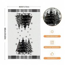 2/4 Piece Set, Christmas Dish Towels, Modern Dish Cloths With Super Absorbent Microfiber In Black Style, Tea Towels, Rags And Hand Towels, Which Are Very Suitable For Cooking, Baking, Cleaning, Giving To Neighbors, Mothers, Friends, Birthdays, Christmas, Housewarming, Kitchen Decoration And Household Items. - Multicolor - View 7