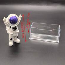 2pcs/3pcs/1pc透明PP材质名片夹，办公桌前台名片夹，座位位置透明卡片展示架支架，透明名片盒