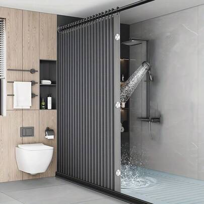 1 pieza Cortina divisoria plegable sin varilla, cortina de puerta general para las cuatro estaciones, tela colgante fea para alquiler de viviendas, cortina divisoria plegable con sentido avanzado, adecuada para salas de estar, dormitorios y otras escenas