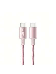 anker A875 Multi-Function Fast Charging Data Cable With Intelligent Temperature Control And Current Management, Reinforced Connector Design, High-Elasticity Material, Strong And Flexible Cable For Durability, Pink - Pink - View 1