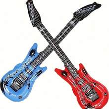 Bộ 6 cây đàn guitar bơm hơi hình ngôi sao nhạc rock, đàn guitar điện bơm hơi, đồ dùng cho tiệc nhạc rock, thích hợp trang trí karaoke, tiệc sinh nhật và chụp ảnh. - Nhiều màu - Xem 7
