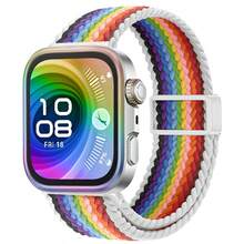 Correa de reloj magnética de nailon trenzado de un solo bucle compatible con Huawei Watch Fit 4/4 Pro, correa de reloj de silicona compatible con Huawei Watch Fit 3, pulsera compatible con Huawei Watch Fit 3 - Fit3/4/4Pro - Ver 13