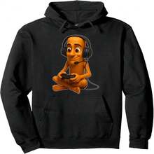 Gamer Tung Tung Sahur Meme Brainrot Gaming Design Pullover Hoodie - 黑13 - 查看 1