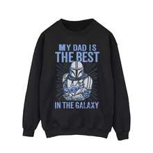 Star Wars Mens Mandalorian Best Dad Sweatshirt (Black) - Coffee Brown - View 2