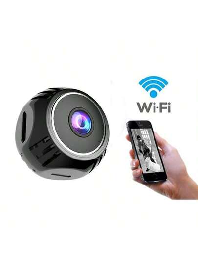 1pc Mini Intelligent HD Camera, Home Security Portable Wireless WiFi 2.4G Mobile Phone Remote Monitoring, Video Recording Function, Baby Monitor, Nanny Motion Detection Function. view 5
