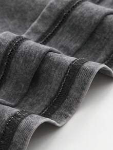 Men's Grey Round-Neck T-Shirt Vest With "FREAKNIK Atlanta Georgia Vintage Party Scene Featuring Smiling Crowd Graphic Suitable For Outdoor Leisure Wear In Spring And Summer Basic Clothes - 灰色 - 查看 4