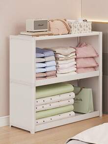 1个带盖防尘储物柜，可作衣柜、书架、收纳架，节省空间，坚固时尚，易于组装和拆卸，便携，适用于客厅、卧室、玄关、办公室、家庭，多层收纳，节日礼物、情人节礼物、儿童礼物 - 彩色 - 查看 8