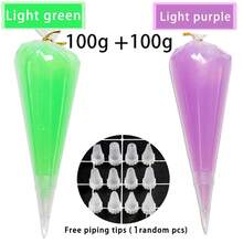 100g*2/6pcs 果冻色仿真奶油凝胶，彩色奶油粘土用于 DIY 手机壳套件/工艺品装饰，硅胶奶油粘合剂用于 DIY 珠宝 - 多款式 - 查看 12