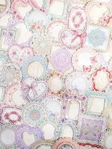 have a good day 20 Stücke/Packung Vintage Spitze Aufkleber, kreative ästhetische Aufkleber, DIY dekorative Collage Bastelmaterialien, Geschenke für Feiertage, personalisierte Scrapbooking Schulmaterialien