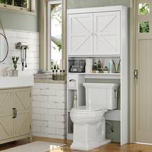 Furniouse Toilet Cabinet, Over-Toilet Storage Cabinet, Bathroom Storage Cabinet, Laundry Room Storage Cabinet. Minimalist Design With Ample Storage Space, Easy Assembly, And Long-Lasting Durability. The Ultimate Bathroom Storage Solution. - trắng - Xem 3