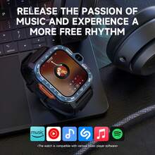 LOKMAT APPLLP 4 MAX 智能手表，配备 2.02 英寸高清屏幕、双高清摄像头，兼容安卓和 iOS 系统，支持 2G/3G/4G/5G SIM 卡，支持独立通话、移动数据、Wi-Fi、APP 通知、提醒、第三方应用下载，运行安卓系统。 - APPLLP 4 MAX - 查看 8