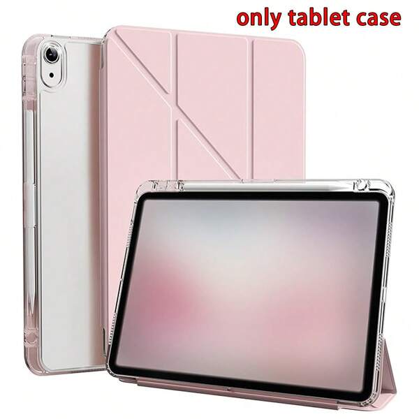 10.2" / 10.9" / 11" IPad Y-Fold Tablet Protective Case, Pink, Compatible With IPad 7th/8th/9th, IPad 10th, IPad Air 4th/5th/6th, IPad Pro 11" 2018/2020/2022, IPad Pro 11" 2024, Tri-Fold Tablet Cover With Flap
