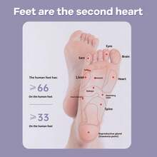 Portable Dual Foot Massage Roller Reflexology Tool With Magnetic Beads For Home And Office Use