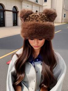 Autumn And Winter Urban Outdoor Series, A Casual And Fashionable Women's Mongolian Hat, Hat Set Winter Outfits