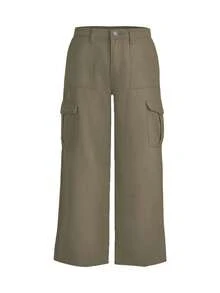 Peto de estilo callejero de otoño e invierno para mujer talla grande, pantalones rectos de lana cálidos de otoño e invierno, adecuados para disfraces de Halloween