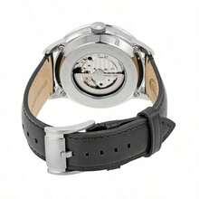 Reloj de hombre Fossil Townsman con esfera blanca y correa de cuero negro - Negro - Ver 5